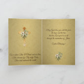 Gelukkig Pasen voor een katholieke priester Religi Feestdagen Kaart (Binnen)