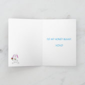 Gelukkig Pasen voor mijn Honey Bunny Feestdagen Kaart (Binnen)