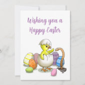 Gelukkig Pasen wensen Feestdagenkaart (Voorkant)