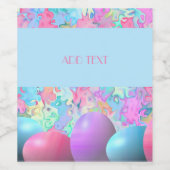 GELUKKIG PASEN WIJN ETIKET (Enkel label)