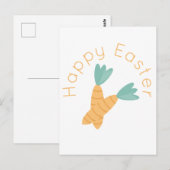 Gelukkig Pasen Wortel Bos Briefkaart (Voorkant / Achterkant)