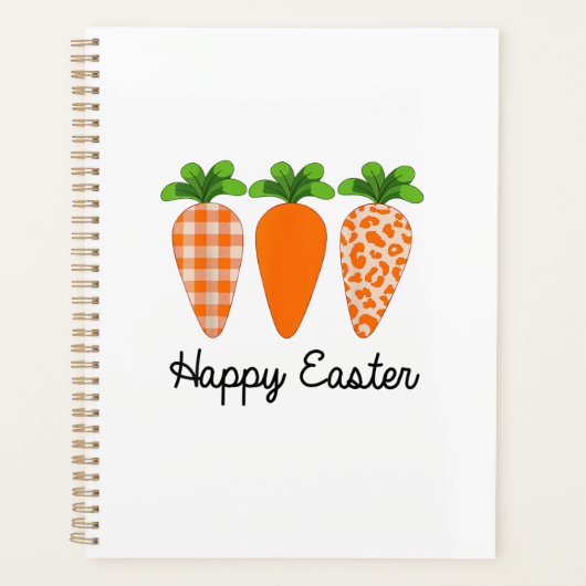 Gelukkig Pasen Wortel Cute Pasen T-Shirt Planner (Voorkant)