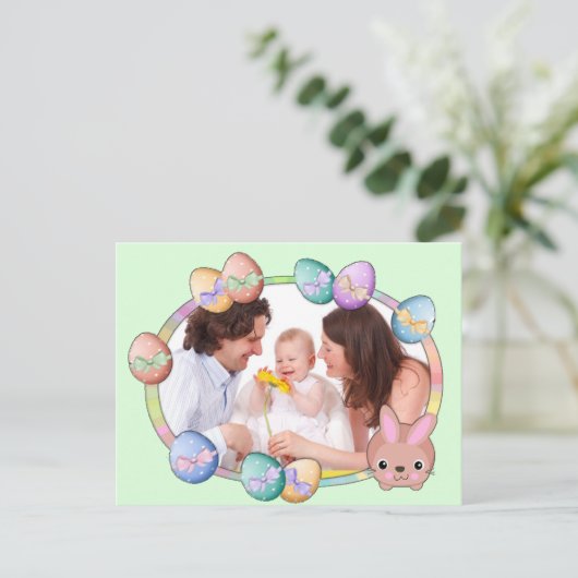 Gelukkig Pasgeborsteld Gepersonaliseerd Briefkaart (Staand voorkant)