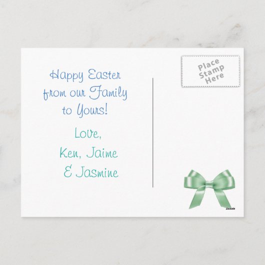 Gelukkig Pasgeborsteld Gepersonaliseerd Briefkaart (Achterkant)