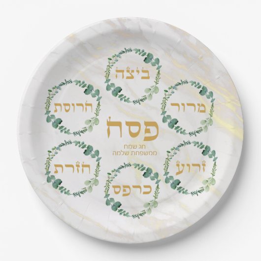 gelukkig passover gepersonaliseerd bord (Voorkant)