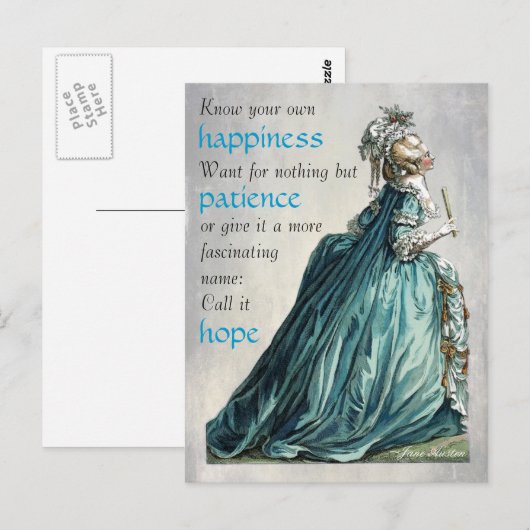 Gelukkig-Patience-Hope Briefkaart (Voorkant / Achterkant)