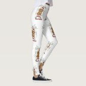 Gelukkig Paw-lidays Kerstmis Cockapoo Ontwerp Leggings (Rechts)