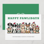 Gelukkig Pawlidays Dierenarts Feestdagenkaart (Voorkant / Achterkant)