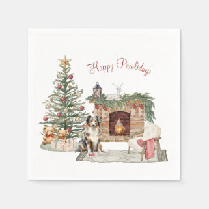 Gelukkig Pawlidays Hond Design- Australian Shepher Servet