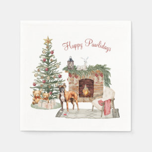 Gelukkig Pawlidays Hond Design- Boxer Servet