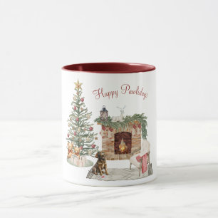 Gelukkig Pawlidays Hond Design- Chocolate Labrador Mok