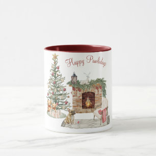 Gelukkig Pawlidays Hond Design- Franse Bulldog Mok