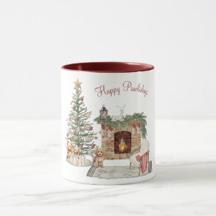 Gelukkig Pawlidays Hond Design- Poodle Mok