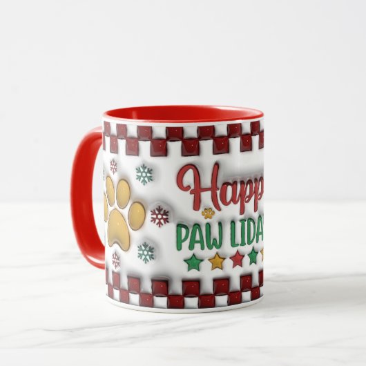 Gelukkig Pawlidays Mok (Voorkant links)