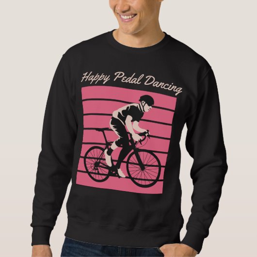 Gelukkig Peddel Dansen - Cool Fietsrijder Design Trui (Voorkant)
