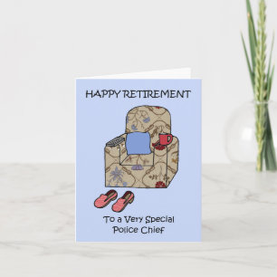 Gelukkig pensioen aan politiechef kaart