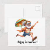 Gelukkig Pensioen Briefkaart (Voorkant / Achterkant)