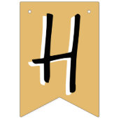 Gelukkig pensioen faux goud gefeliciteerd feest vlaggetjes (Eerste vlag)