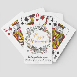 Gelukkig Pensioen Felicitaties Wensen Cadeau Pokerkaarten