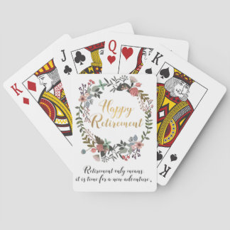 Gelukkig Pensioen Felicitaties Wensen Cadeau Pokerkaarten