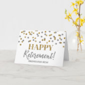 Gelukkig pensioen Gefeliciteerd Gold Silver Kaart (Gele Bloem)