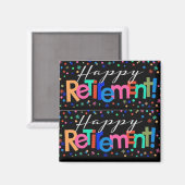 ***GELUKKIG PENSIOEN GELUKKIG PENSIOEN*** MAGNEET (Voorkant / Achterkant)