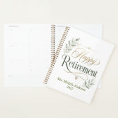 Gelukkig Pensioen Gepersonaliseerde Naam Planner (Display)