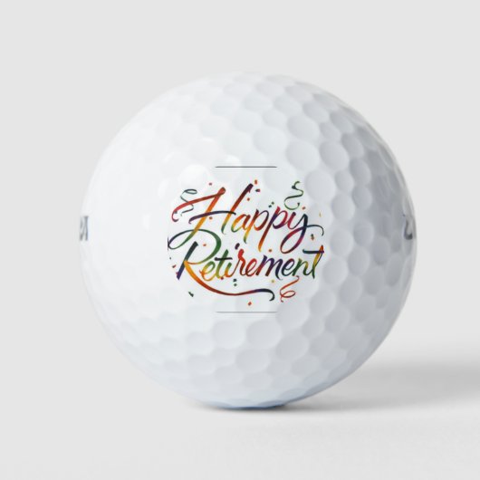 ***GELUKKIG PENSIOEN*** GOLFBALLEN (Voorkant)