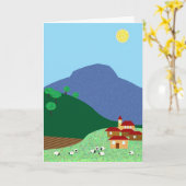 Gelukkig pensioen kaart (Gele Bloem)