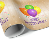 GELUKKIG PENSIOEN...Laten we feesten! Cadeaupapier (Rol Hoek)