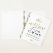 Gelukkig Pensioen Leraar Aangepaste Naam Planner (Display)