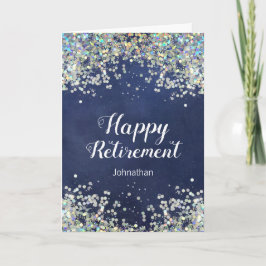 Gelukkig Pensioen Nep Glitter Confetti Kaart