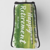 Gelukkig pensioen op de golfbaan golfheadcover (Draai 90)