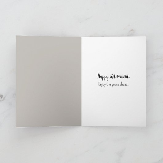 Gelukkig Pensioen Schildpad Kaart (Binnen)