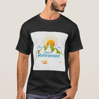 Gelukkig pensioen t-shirt