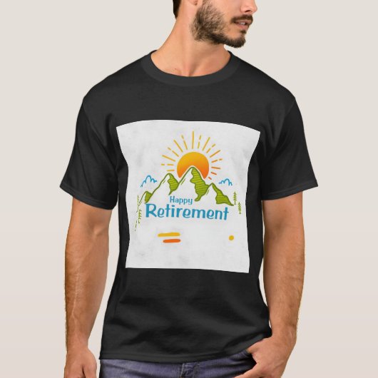 Gelukkig pensioen t-shirt (Voorkant)