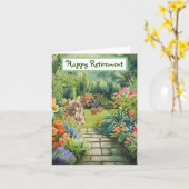 Gelukkig pensioen - Tuin Kaart (Gele Bloem)