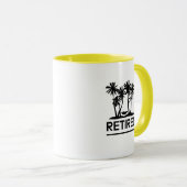 Gelukkig pensioen voor collega's vrienden baas mok (Voorkant rechts)