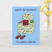 Gelukkig pensioen voor Opticien Kaart (Gele Bloem)