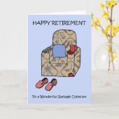 Gelukkig pensioen voor vuilnismannen. kaart (Gele Bloem)