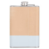 Gelukkig pensioen zeilboot glas heupfles (Achterkant)