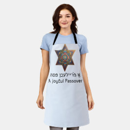 Gelukkig Pesach Davidster Schort