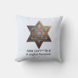 Gelukkig Pesach Ster van David Kussen