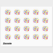 Gelukkig Pesach-sticker Ronde Sticker (Vel)