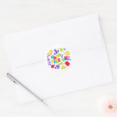Gelukkig Pesach-sticker Ronde Sticker (Envelop)