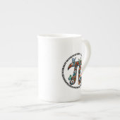 gelukkig - pi dag porselein kop (Voorkant rechts)