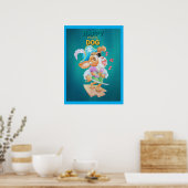 Gelukkig Piratenhond Poster  (Keuken)