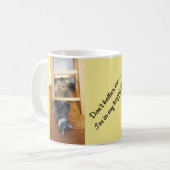 Gelukkig plaats me geen Aangepaste Foto Koffiemok (Voorkant links)