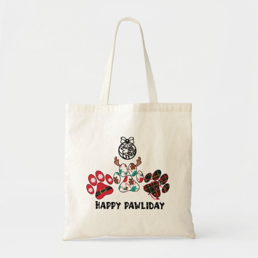 Gelukkig Poesfeest - Kersttas Tote Bag (Voorkant)