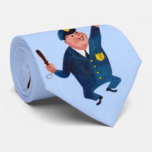 gelukkig politieprint stropdas